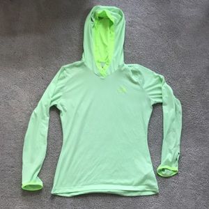 North face lightweight pullover with hood